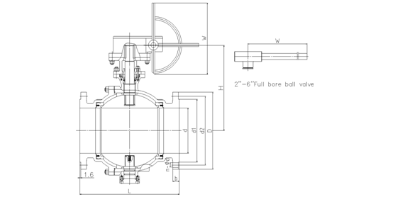 Класс 150&nbsp;&nbsp;&nbsp;Фиксированный шаровой кран